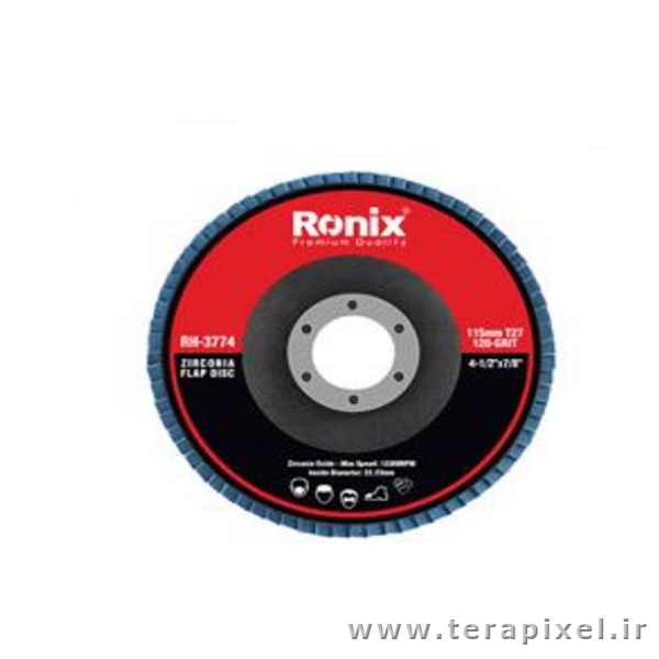 سنباده فلاپ دیسکی 115 میلیمتری P100 رونیکس مدل Ronix RH-3773