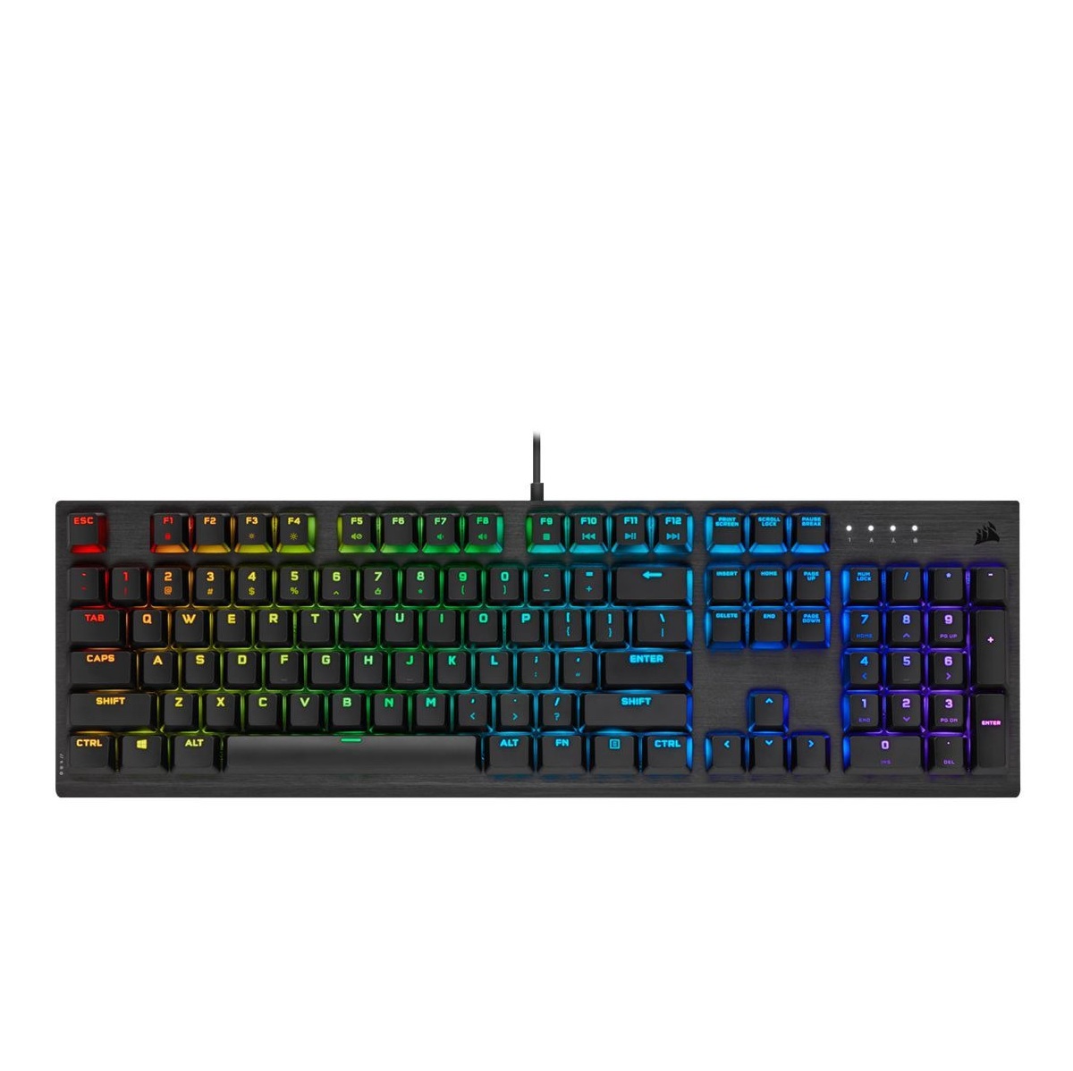 کیبورد کورسیر Corsair K60 RGB Pro CHERRY MX Low Profile Wired Mechanical Gaming Keyboard