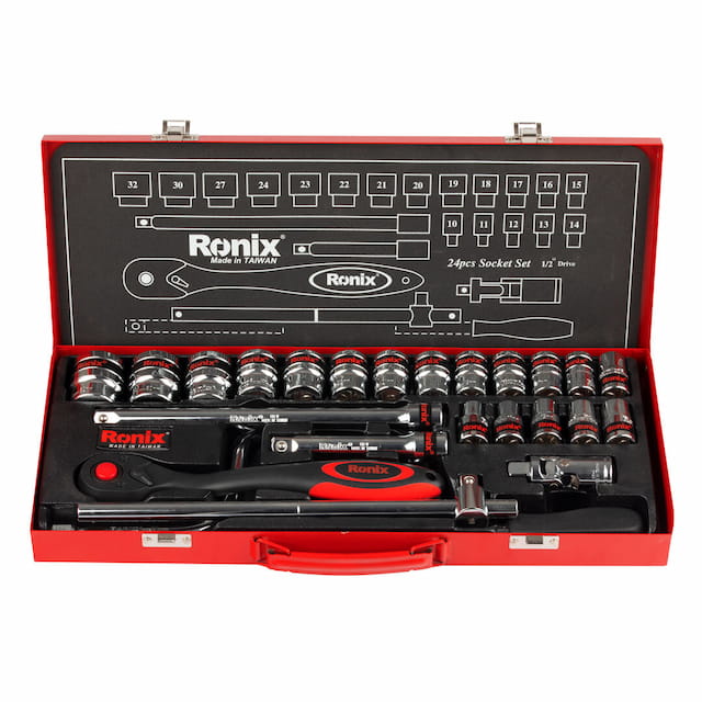 مجموعه بکس 24 عددی 1/2 اینچ رونیکس مدل Ronix RH-2624