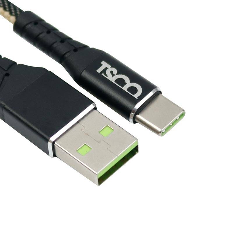 کابل شارژ USB به USB-C تسکو TSCO TC C72N طول یک متر